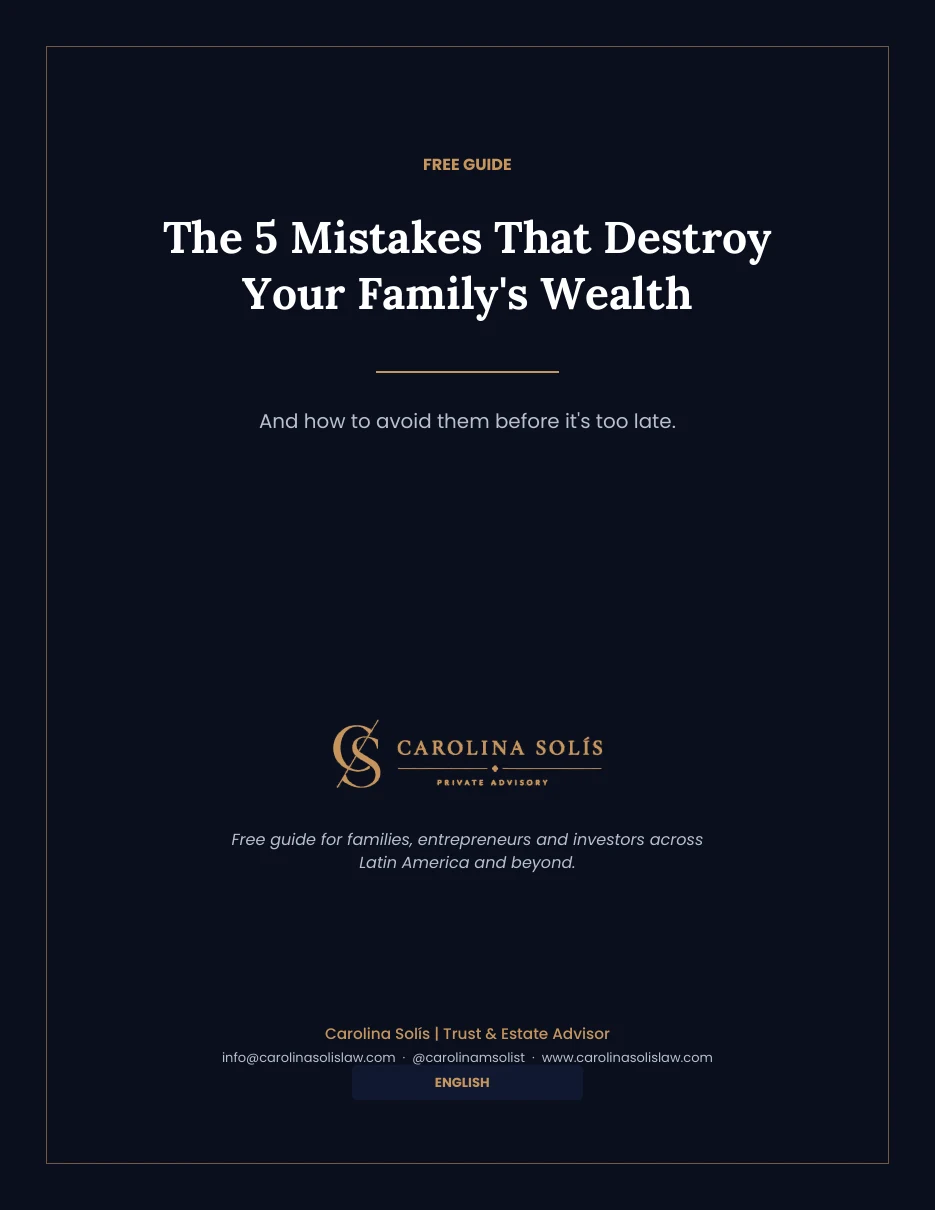 Cover of The 5 Mistakes That Destroy Your Family's Wealth